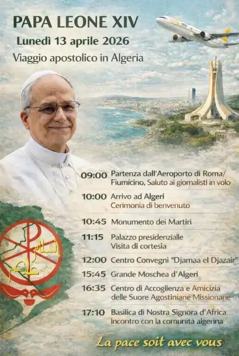Foto della puntata del 13 aprile 2026: Agostino, la Moschea, i martiri: il Papa arriva in Algeria